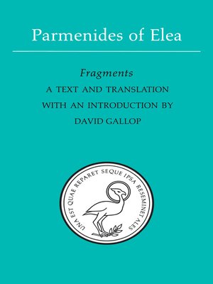 cover image of Parmenides of Elea